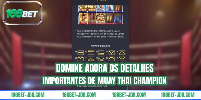 Domine agora os detalhes importantes de Muay Thai Champion