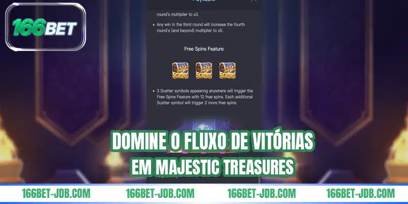 Domine o fluxo de vitórias em Majestic Treasures